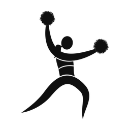 Cheerleader - Female | Motion | Silhouette | v5
