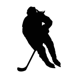 Ice Hockey Player - Female | Classic | Silhouette | v1