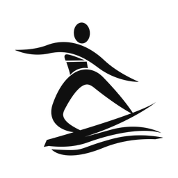 Surfing - Male | Motion | Silhouette | v1