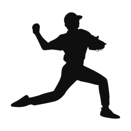 Baseball Fielder - Male | Classic | Silhouette | v3