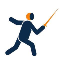 Fencing - Male | Round | 2 Colored | v1