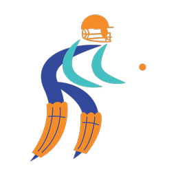 Cricket Wicket Keeper - Male | Motion | 3 Colored | v1