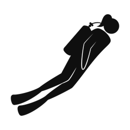 Scuba Diving - Female | Strike | Silhouette | v1