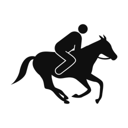 Horse Racing - Male | Round | Silhouette | v1
