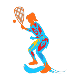 Racquetball - Female | Splash | Colorful | v1