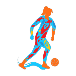 Soccer Player - Female | Splash | Colorful | v2