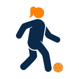 Soccer Player - Female | Round | 2 Colored | v2