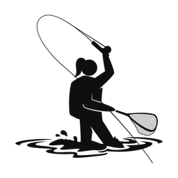 Fly Fishing - Female | Strike | Silhouette | v1