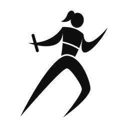 Relay Racing - Female | Motion | Silhouette | v1