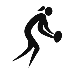 Rugby - Female | Motion | Silhouette | v1