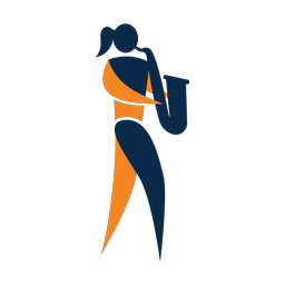 Marching Saxophonist - Female | Motion | 2 Colored | v1