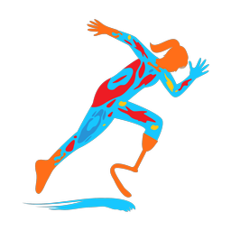Para Running - Female | Splash | Colorful | v1