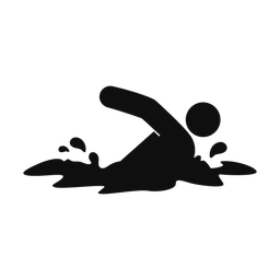 Swimming - Male | Round | Silhouette | v1
