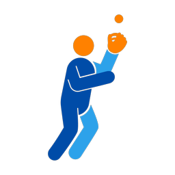 Baseball Fielder - Male | Round | 3 Colored | v1