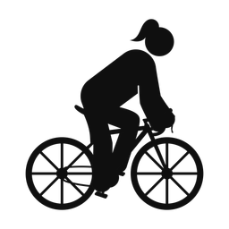 Cycling - Female | Round | Silhouette | v3