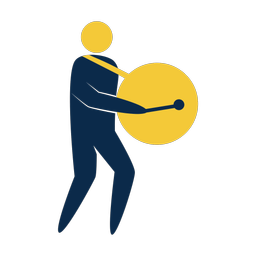 Marching Bass Drummer - Male | Strike | 2 Colored | v1