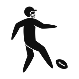American Football Punter - Male | Strike | Silhouette | v2