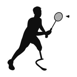 Para Badminton - Male | Classic | Silhouette | v1