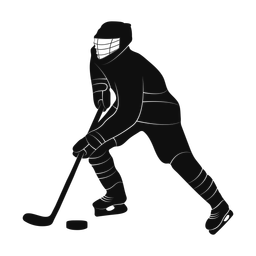 Ice Hockey Player - Male | Promax | Silhouette | v2