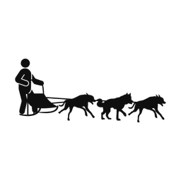 Sled Dog Racing - Male | Round | Silhouette | v1