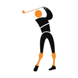 Disability Golf - Male | Motion | 2 Colored | v1