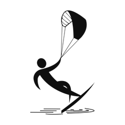 Kitesurfing - Male | Motion | Silhouette | v1