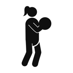 Marching Cymbal Player - Female | Round | Silhouette | v1