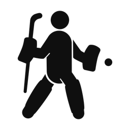 Field Hockey Goalie - Male | Round | Silhouette | v1