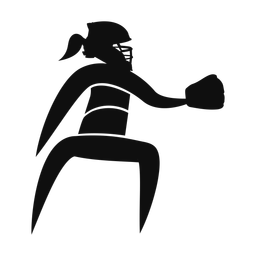 Softball Catcher - Female | Motion | Silhouette | v1