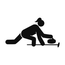 Curling - Female | Round | Silhouette | v2