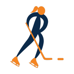 Ice Hockey Player - Female | Motion | 2 Colored | v1