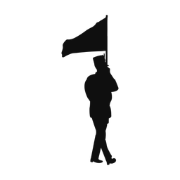 Marching Band Flag Performer - Male | Classic | Silhouette | v1