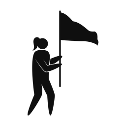 Marching Band Flag Performer - Female | Strike | Silhouette | v1