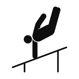 Uneven Bars - Male | Round | Silhouette | v1