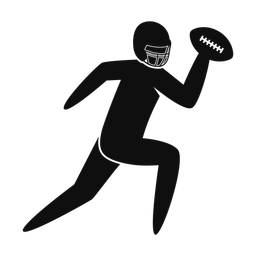 American Football Quarterback - Male | Strike | Silhouette | v2
