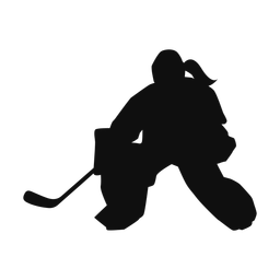 Ice Hockey Goalie - Female | Classic | Silhouette | v3