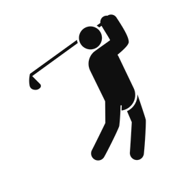 Golf - Male | Round | Silhouette | v3