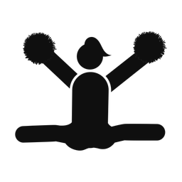Cheerleader - Female | Round | Silhouette | v5