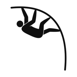 Pole Vaulting - Male | Strike | Silhouette | v1