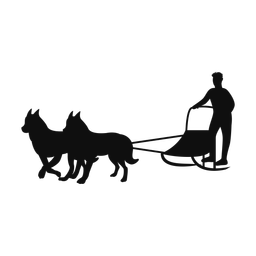 Sled Dog Racing - Male | Classic | Silhouette | v2