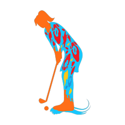 Golf - Female | Splash | Colorful | v3