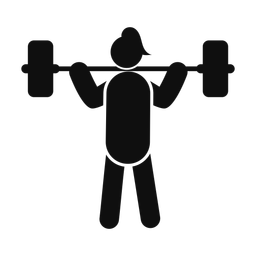 Power Lifter - Female | Round | Silhouette | v4