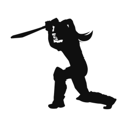 Cricket Batter - Female | Classic | Silhouette | v1