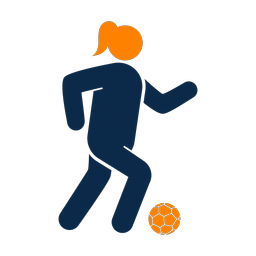 Soccer Player - Female | Round | 2 Colored | v4