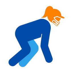 American Football Lineman - Female | Round | 3 Colored | v1