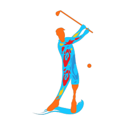 Disability Golf - Male | Splash | Colorful | v1