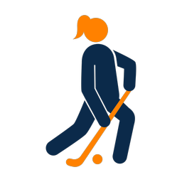 Field Hockey Player - Female | Round | 2 Colored | v1