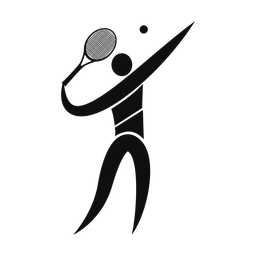 Tennis - Male | Motion | Silhouette | v4