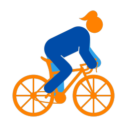 Cycling - Female | Round | 3 Colored | v2