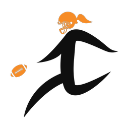 American Football Punter - Female | Motion | 2 Colored | v1
